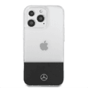 جراب ايفون 14 برو شفاف بشعار نجمة من مرسيدس بنز Mercedes-Benz Aluminium Case With Star Pattern For iPhone 14 Pro - Transparent