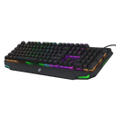 كيبورد ميكانيكي عربي 100 مليون نقرة بورودو Porodo Gaming Mechanical Full Keyboard Rainbow