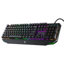 كيبورد ميكانيكي عربي 100 مليون نقرة بورودو Porodo Gaming Mechanical Full Keyboard Rainbow