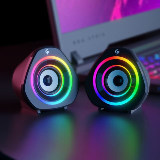 سماعات مكبر صوت سلك 6 واط بورودو Porodo Gaming Speaker Wired