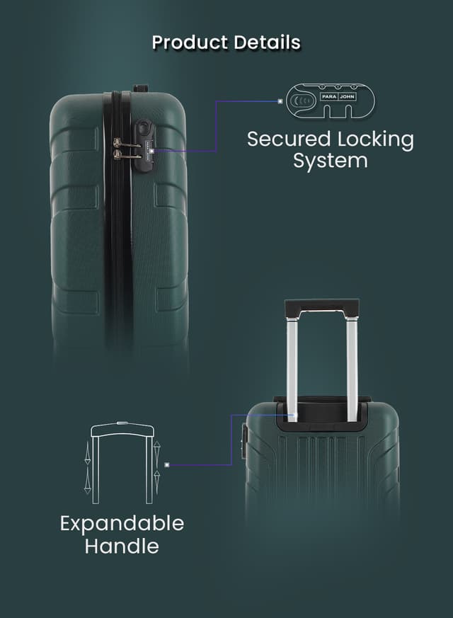 شنطة سفر صغيرة 20 انش صلبة بارا جوهن زيتي PARA JOHN Travel Luggage Suitcase