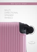 طقم شنط سفر 20/24/28 انش صلبة بارا جون 3 قطع زهري PARA JOHN Lightweight ABS Hard side Travel Luggage Trolley Bag Set