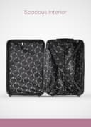 طقم شنط سفر 20/24/28 انش صلبة بارا جون 3 قطع زهري PARA JOHN Lightweight ABS Hard side Travel Luggage Trolley Bag Set