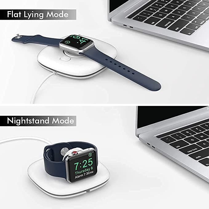 ستاند شاحن ساعة ابل قابل للطي اهاستايل أسود Ahastyle ABS Foldable Charger Stand For Apple Watch