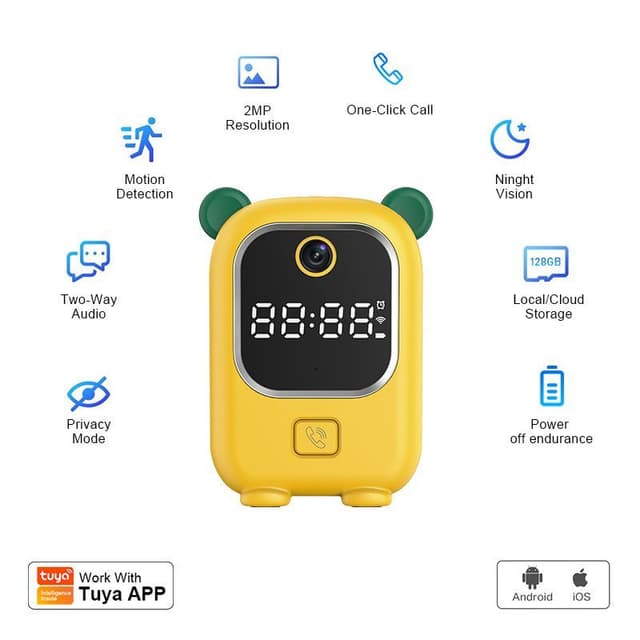 Tuya Intelligent Mini Indoor Wireless HD 1080p Wifi Camera 