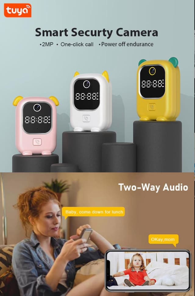 Tuya Intelligent Mini Indoor Wireless HD 1080p Wifi Camera 