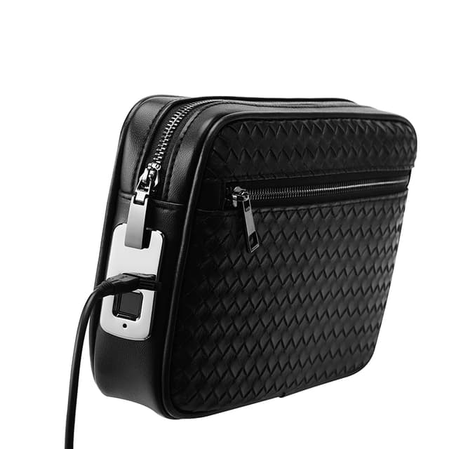 Leather Fingerprint Bag for Men