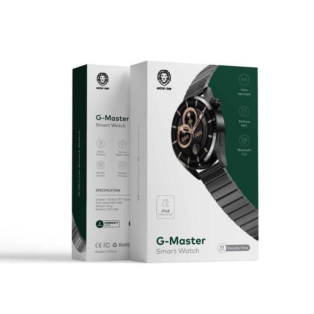 ساعة ذكية جرين جي ماستر ستانلس ستيل 270 مللي أمبير Green Lion G-Master Smart Watch