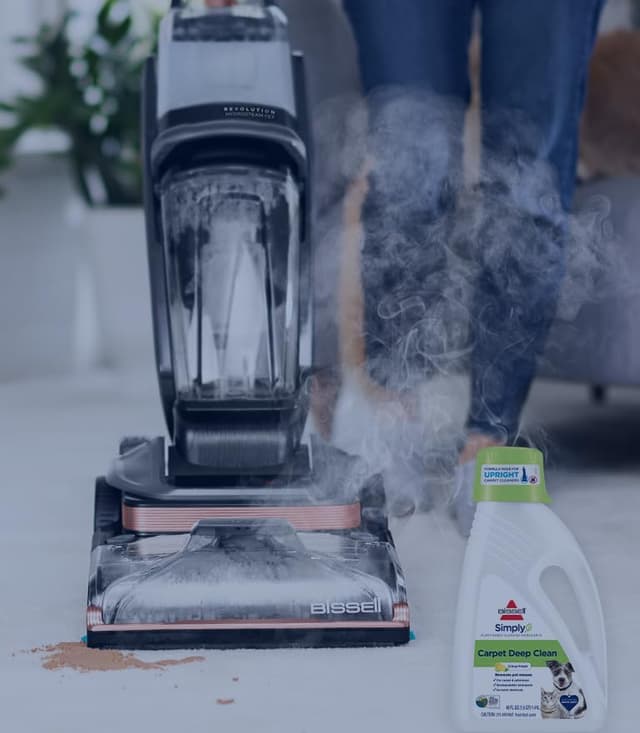 مكنسة بيسيل لغسيل السجاد والفرش بالبخار هيدرو ستيم للتنظيف العميق Bissell Revolution Hydrosteam Deep Cleaner 3672E - 229351