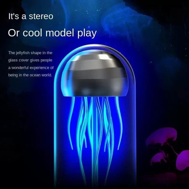 Creative Jellyfish Bluetooth Speaker Colorful Lamp