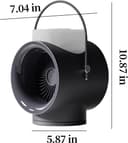 مروحة صغيرة متنقلة مع خزان ماء واضاءة مدمجة 4000 مللي أمبير Portable Wireless Fan Humidifier Diffuser
