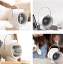 مروحة صغيرة متنقلة مع خزان ماء واضاءة مدمجة 4000 مللي أمبير Portable Wireless Fan Humidifier Diffuser