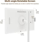 شاشة متنقلة اندرويد لمس ذكية تكتك مع ستاند كاميرا 32 بوصة Taktik Portable Smart Screen 1080p Rotatable Touch Screen - 191941