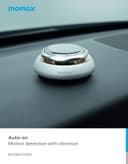 فواحة سيارة ايكو 360 تعمل بالطاقة الشمسية لون فضي من موماكس Momax eco360 solar car aroma diffuser