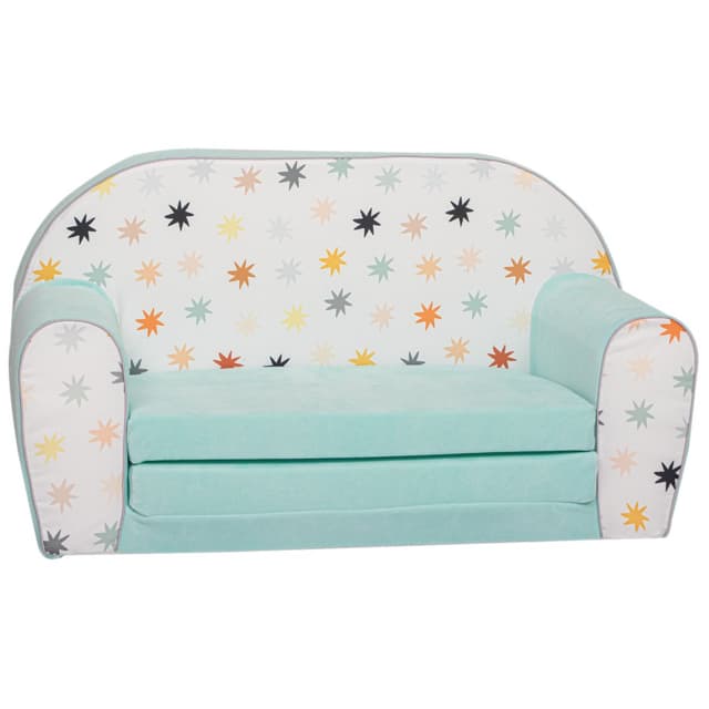 Delsit Sofa Bed Stars on Chenille Mint