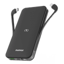 شاحن متنقل كيو باور تاتش 2 10000 ملي أمبير لاسلكي ام فاي لون أسود من موماكس Momax q.power touch 2 wireless mfi power bank