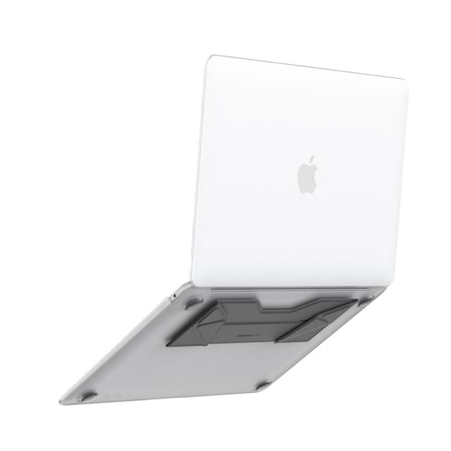 At marsix pro macbook 13" air case with magnetic stand matte clear+grey