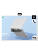 At marsix pro macbook 13" air case with magnetic stand matte clear+grey
