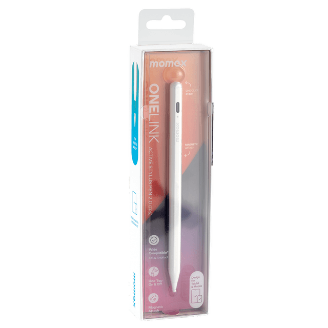 Momax onelink active 2.0 stylus pen for ios & android white