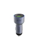 Momax move 67w dual port car charger space grey