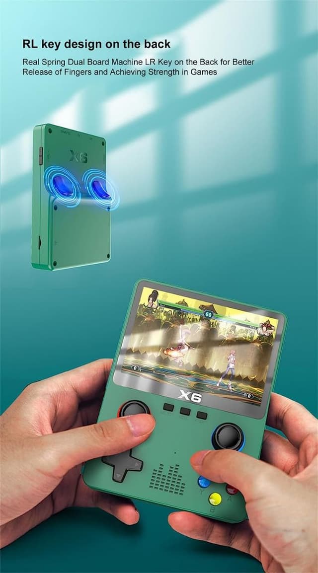 جهاز ألعاب محمول باليد قيمنج كونسل ريترو 2000 مللي أمبير X6 HD PSP Handheld Game Console