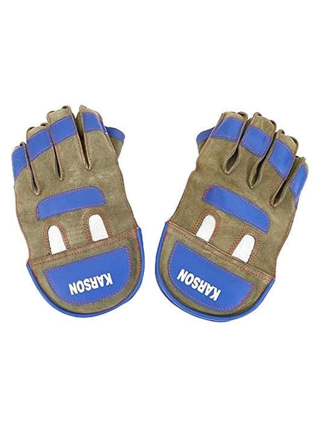 قفازات حراسة ويكيت لرياضة الكريكت من كارسون Karson Wicket Keeping Gloves Split Leather
