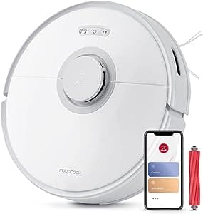 Roborock Q7 Max Robot Vacuum Cleaner with Mop, 4200Pa Strong Suction, Lidar Navigation, Multi-Level Mapping, No-Go&No-Mop Zones, 180mins Runtime, Works with Alexa, Perfect for Pet Hair