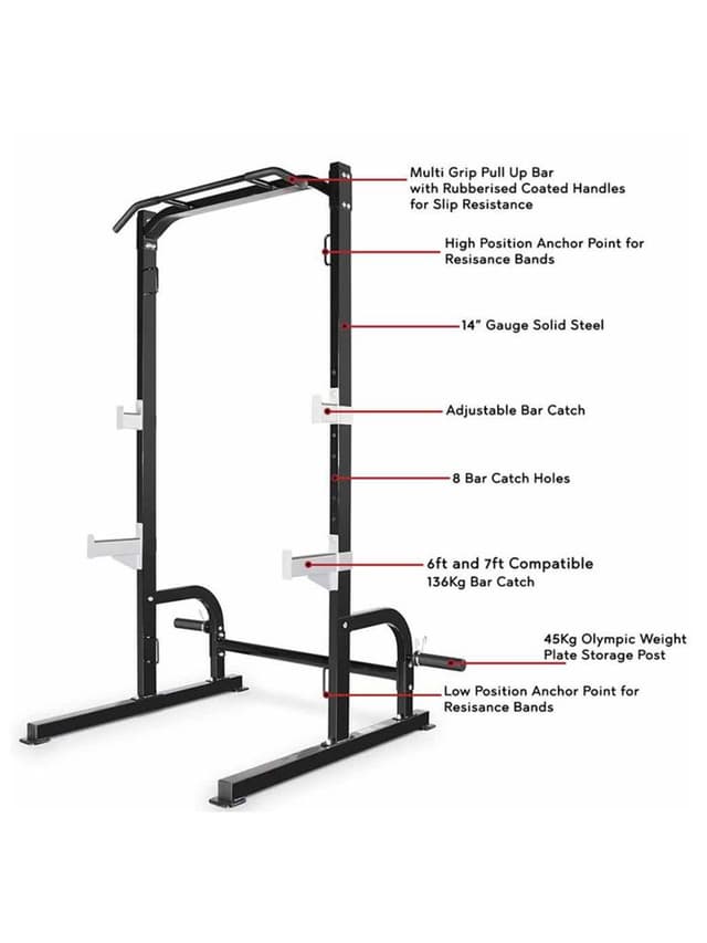 Marcy Squat Rack With Multi-Grip Pull Up Bar | SB-670
