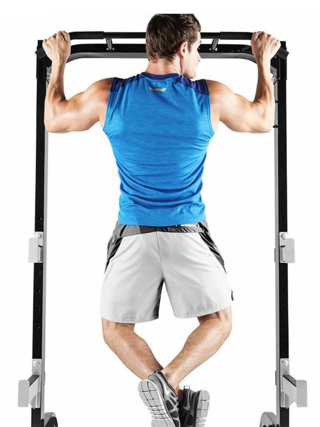 Marcy Squat Rack With Multi-Grip Pull Up Bar | SB-670