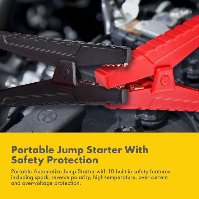 اشتراك للسيارة متنقل شل 12 فولت مع باوربانك 16000 مللي أمبير وشحن لاسلكي Shell Jump Starter with Wireless Charger and Power Bank