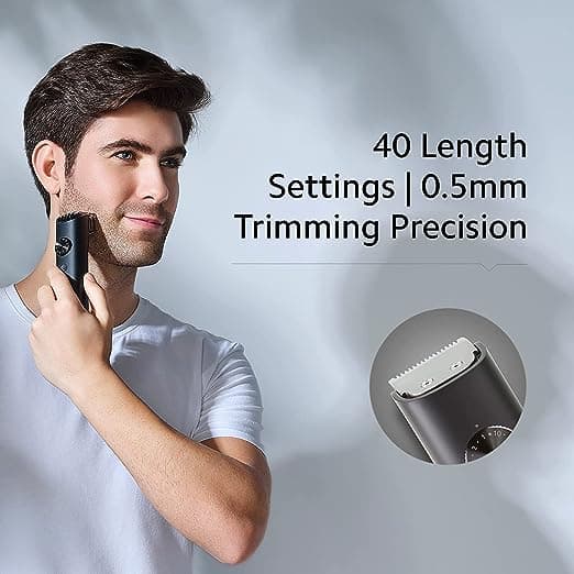 ماكينة حلاقة ذقن متعددة الاستخدامات للرجال أسود شاومي Xiaomi Black Grooming Kit Pro Beard Trimmer for Men