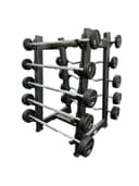 مجموعة بار حديد مستقيم ومتعرج مع رف انفيل Anvil Fixed Straight & Curl Barbell Set - 173493