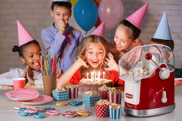 الة فشار احمر وابيض اريتي Ariete Party Time Popcorn Maker
