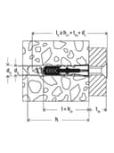 مجموعة براغي توسيع مع دبابيس تثبيت مقاس 10×80مم 12 قطعة من بنشك BenchK 10 x 80 Expansion Plugs Screws | 12 pcs