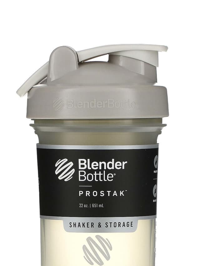 Blender Bottle ProStak Shaker Bottle | 22 oz (651 ml) Color Smoke Gray