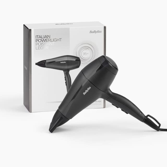 مجفف شعر ايطالي بقوة 2000 واط خفيف الوزن بيبي ليسBaByliss Italian 2000W Hair Dryer