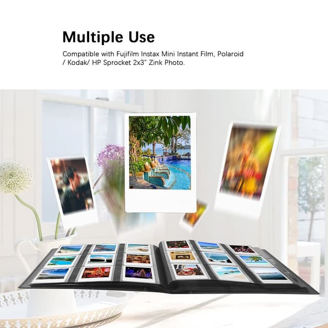 البوم صور للجيب 432 صورة من او اوزون لون وردي O Ozone 432 Pockets Photo Album