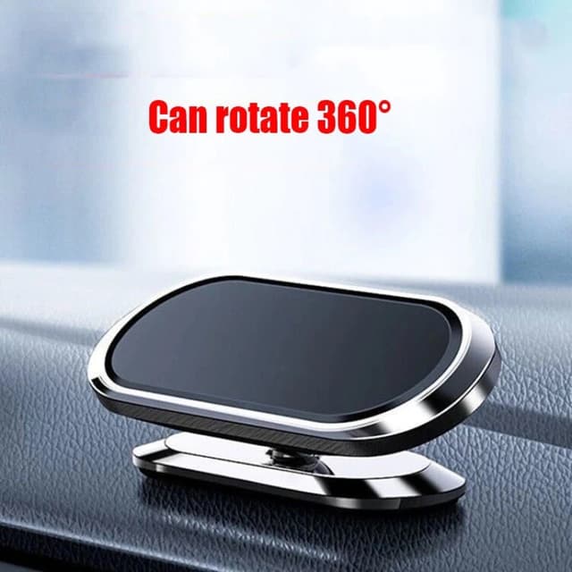 O Ozone Strong Magnetic Aluminum Alloy Car Phone Mount, 360° Rotation & Degrees View, Mobile Phone Stand Holder for All phones & Mini Tablets