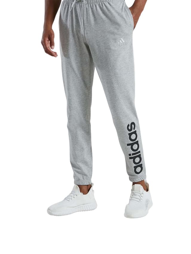 بنطلون اديداس رجالي رياضي بولي قطن سمول رمادي Adidas Linear Sweat Pants