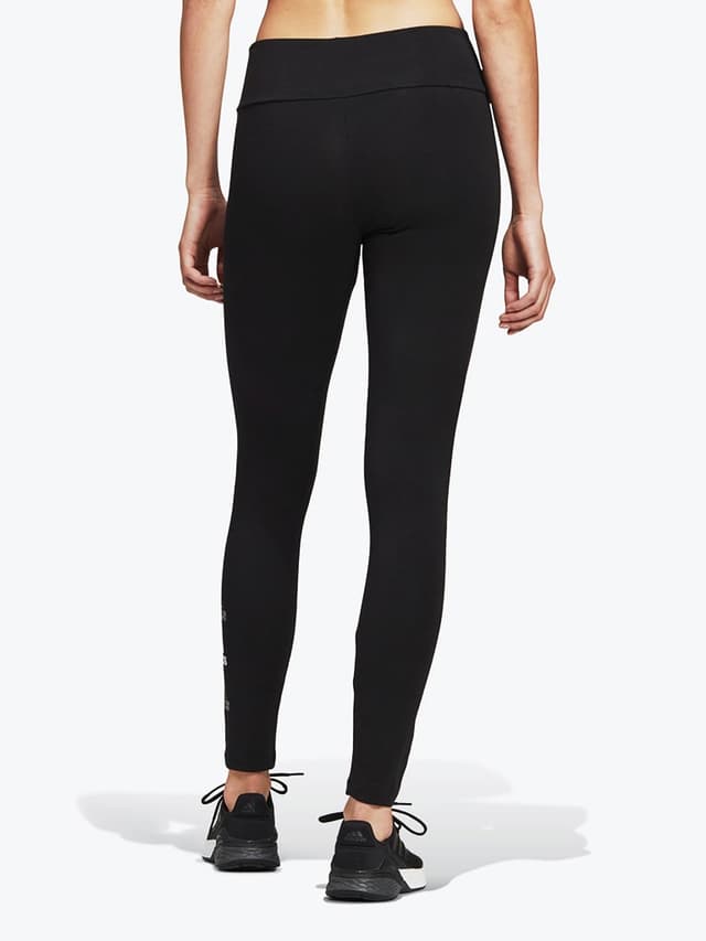 سروال رياضي نسائي مقاس صغير اسود اديداس Adidas Stacked Logo High-Rise Leggings
