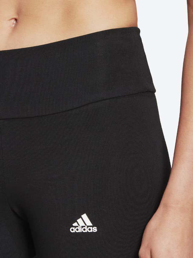 سروال رياضي نسائي مقاس صغير اسود اديداس Adidas Stacked Logo High-Rise Leggings