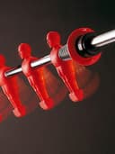 Garlando Deluxe Coin Operated Foosball Table with Outgoing Rod