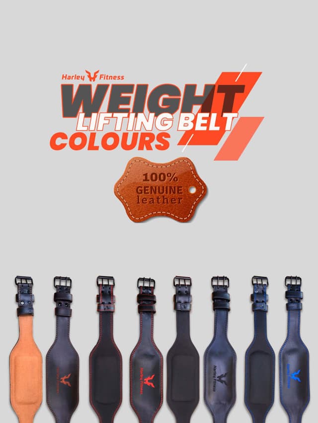 Harley Fitness Weight Lifting Belt Color OrangeSize M