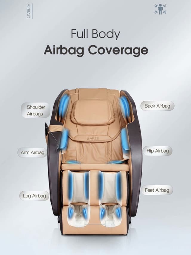 كرسي مساج 16 نقطة تدليك 6 برامج أسود بني اريس ARES iDreamer Massage Chair - 153123
