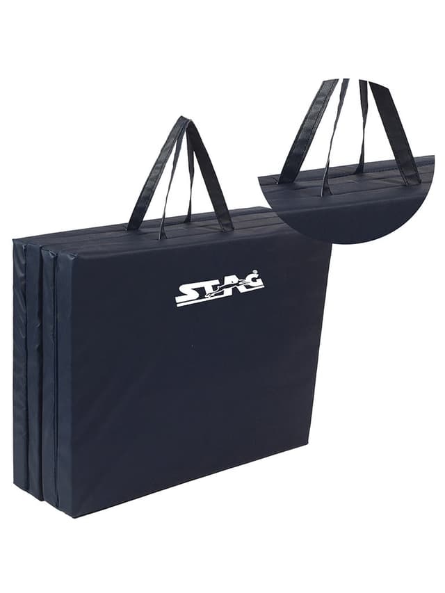Stag Four Fold 6X2 Foldable Fitness Mat Size 10 mmColor Blue