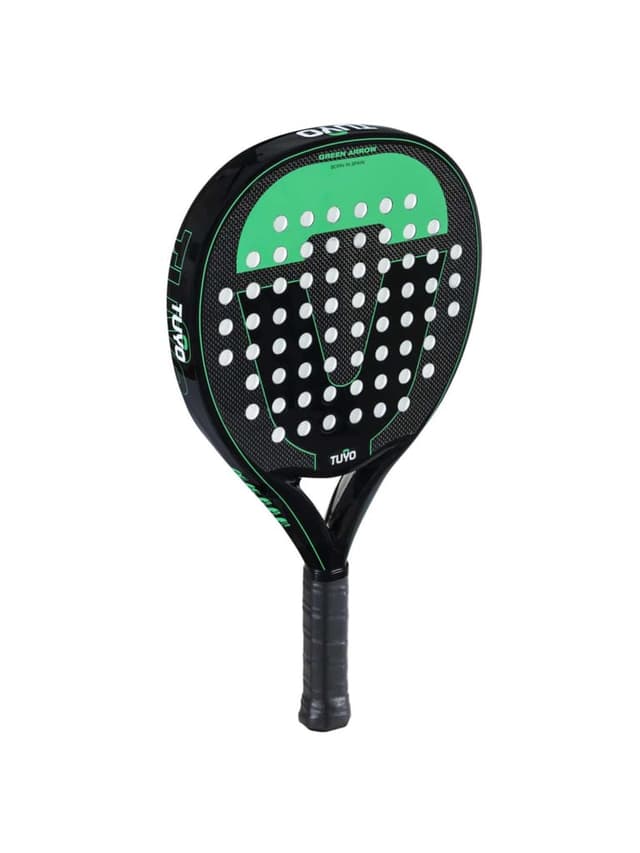 مضرب بادل كربون أسود ورمادي تويو TUYO Green Arrow Padel Racket