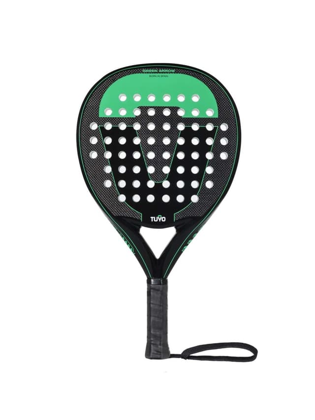 مضرب بادل كربون أسود ورمادي تويو TUYO Green Arrow Padel Racket