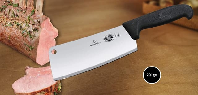 سكين مطبخ 18 سم أسود فيكترونوكس Victorinox Kitchen Cleaver Black