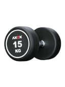 طقم دنابل بأوزان 2.5 حتى 25 كجم لون أسود من اكسوكس فيتنس Axox Fitness Round Dumbbell