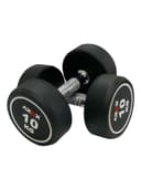 طقم دنابل بأوزان 2.5 حتى 25 كجم لون أسود من اكسوكس فيتنس Axox Fitness Round Dumbbell